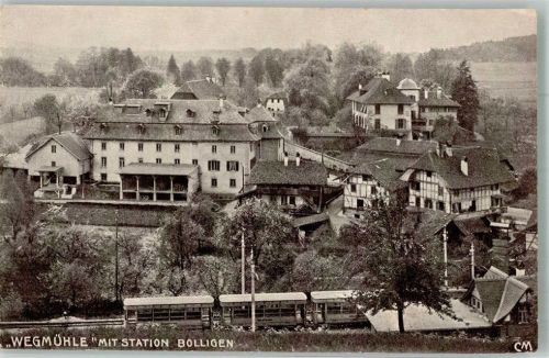 3065 Bolligen Foto AK Bahnhof Wegmühle