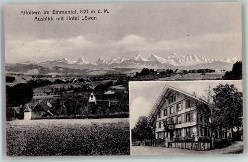 3416 Affoltern im Emmental 1928 Foto AK Hotel Löwen