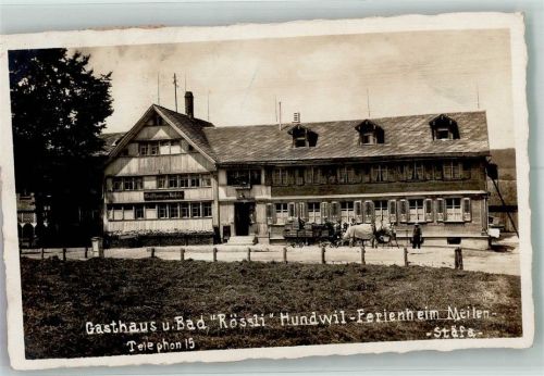 9064 Hundwil 1923 Foto AK Gasthaus Rössli