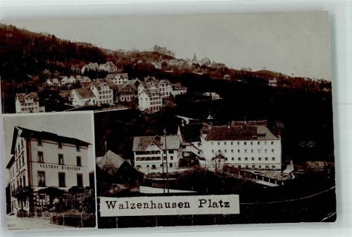 9428 Platz Walzenhausen 1912 Foto AK Gasthaus Hirschen