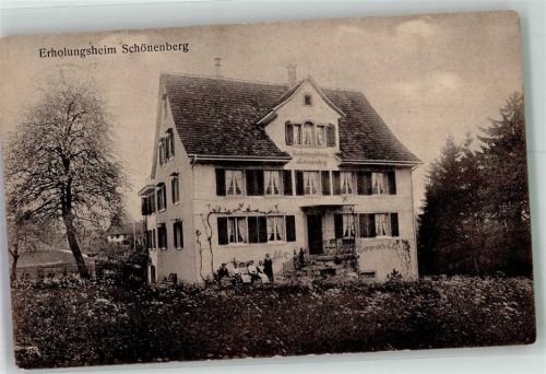 8824 Schönenberg ZH 1915 Foto AK Pension Erholungsheim