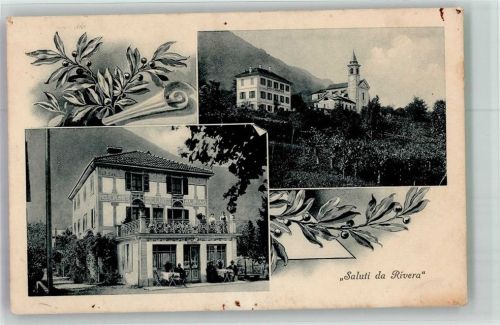 6802 Rivera Capidogno Gebrauchsspuren Gasthaus Club Alpino Feldpost Militärschulen der Gotthardbesatzung