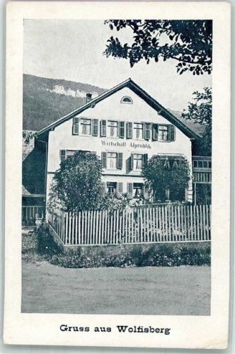 4704 Wolfisberg Foto AK Gasthaus Alpenblick
