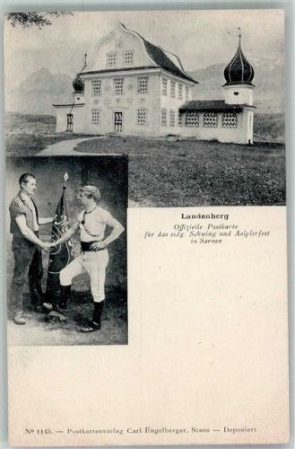 6060 Sarnen Foto AK eidg. Schwing- und Aelplerfest Landenberg