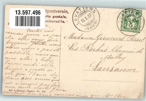1062 Sottens 1907 Foto AK