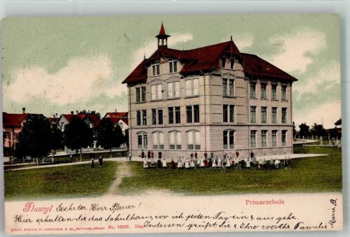 9230 Flawil 1905 Foto AK Primarschule