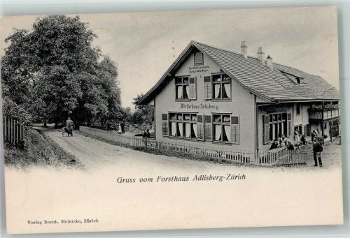 8000 Zürich 1913 Foto AK Gasthaus Forsthaus Adlisberg