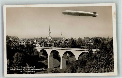 6023 Rothenburg 1923 Foto AK Luftschiff Zeppelin