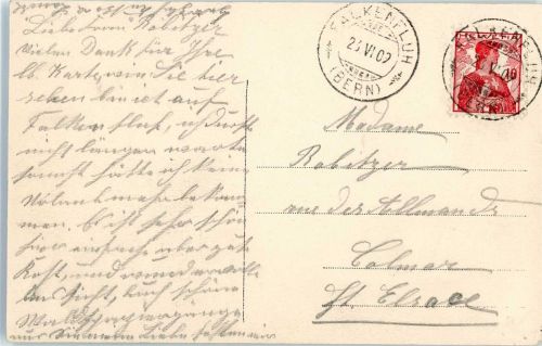 3672 Oberdiessbach 1909 - Hotel Pension Falkenfluh