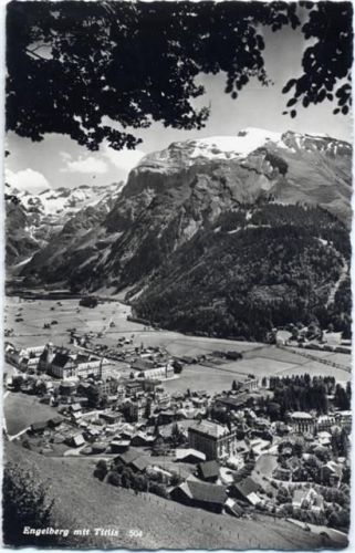 1963 - Engelberg, Kanton Obwalden, Schweiz, Ansicht mit Titlis