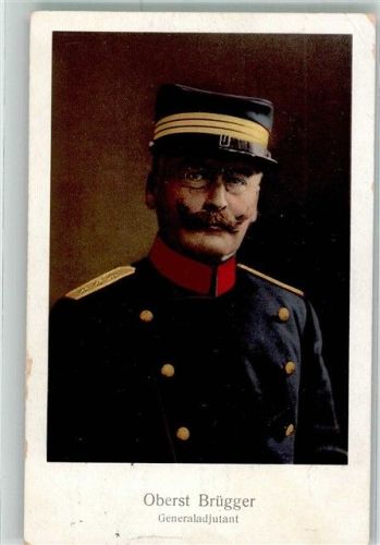 Generaladjutant Oberst Brügger in Uniform Militär Schweiz 1914