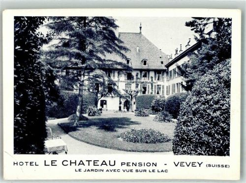1800 Vevey Foto AK Hotel le Chateau Pension