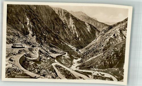 Schöllenen Foto AK Zahnradbahn Schöllenenbahn