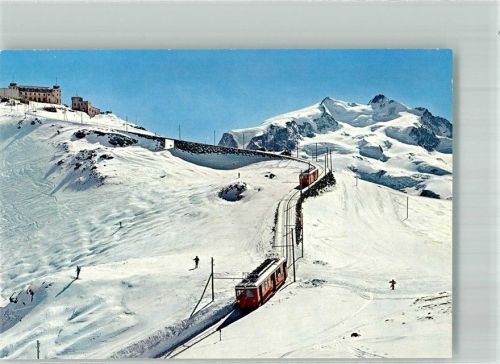3920 Zermatt Winter Zahnradbahn Hotel Kulm Gornergrat