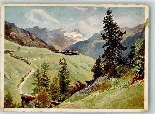 3920 Zermatt Künstlerkarte sign. Süßmayr, J. Zmutt