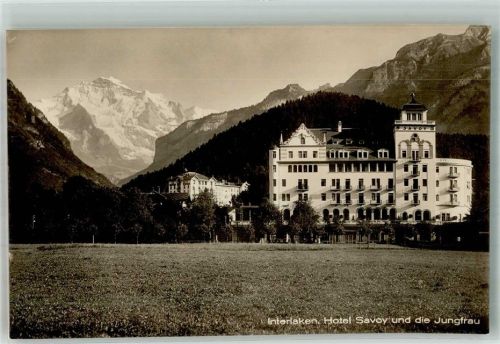 3800 Interlaken Foto AK Hotel Savoy Jungfrau