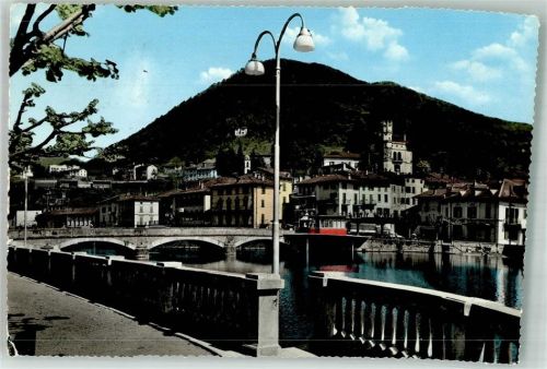 6988 Ponte Tresa 1960 Foto AK Lago di Lugano