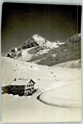 Julier Winter Gasthaus Berghaus Julier-Passhöhe