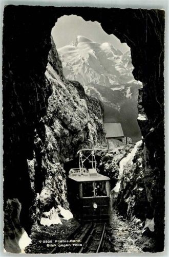 Pilatus Foto AK Zahnradbahn Pilatus-Bahn
