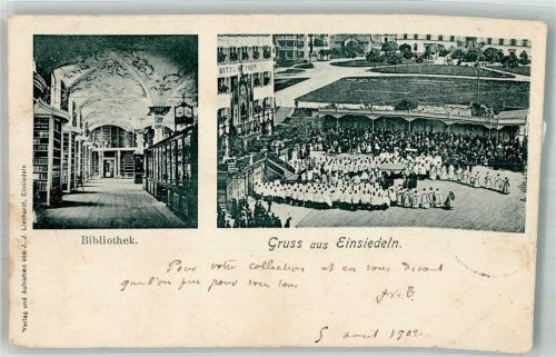 8840 Einsiedeln 1902 - Kloster Bibliothek