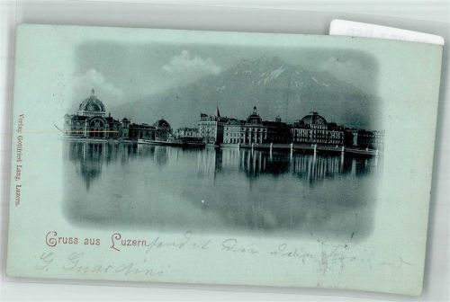 6000 Luzern Lucerne 1899 Foto AK Gruss aus