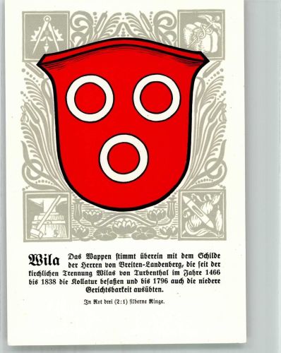 8492 Wila Lithographie Wappen