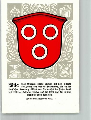 8492 Wila Lithographie Wappen