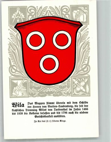 8492 Wila Lithographie Wappen