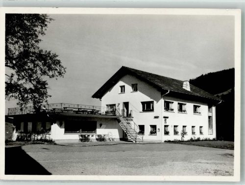 8636 Oberholz ob Wald 1962 Foto AK Gasthaus Kantonsgrenze