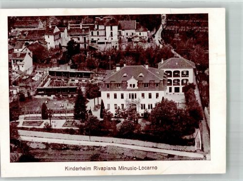 6648 Minusio 1939 Foto AK Kinderheim Rivapiana