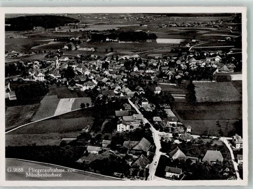 3053 Münchenbuchsee Foto AK Fliegeraufnahme