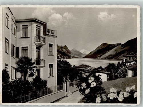 6900 Paradiso 1935 Foto AK Hotel Pension Villa Maja
