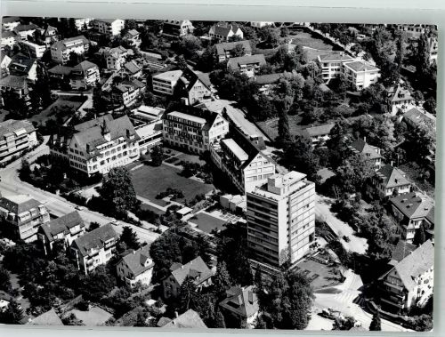 8000 Zürich Foto AK Fliegeraufnahme Swissair Krankenhaus Bethanien