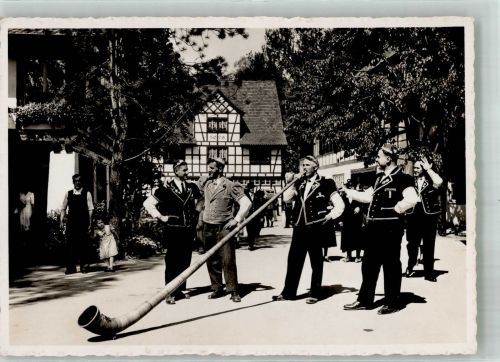 8000 Zürich Sonderstempel Tracht Alphornbläser Ausstellung 1939
