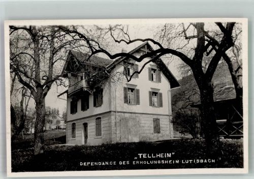 6315 Oberägeri Foto AK Pension Erholungsheim Tellheim Lutisbach
