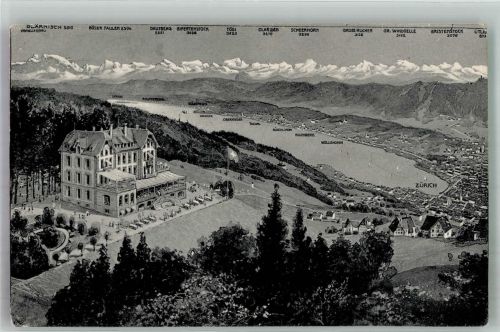 8000 Zürich 1909 Foto AK Gasthaus Zürichberg Alkoholfreies Volks-und Kurhaus