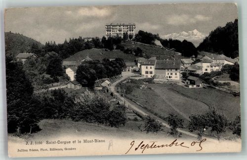 1264 St-Cergue 1905 Foto AK Mont-Blanc