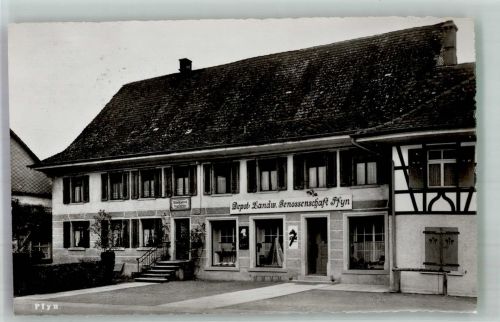 8505 Pfyn 1951 Foto AK Geschäft Depot Landw.Genossenschaft