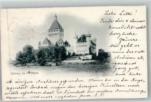 1134 Vufflens-le-Château 1899 Foto AK Schloss Wufflen
