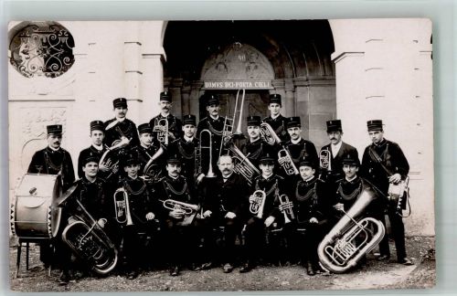 8750 Glarus Foto AK Uniform Musikkapelle Ort lt. Fotograf