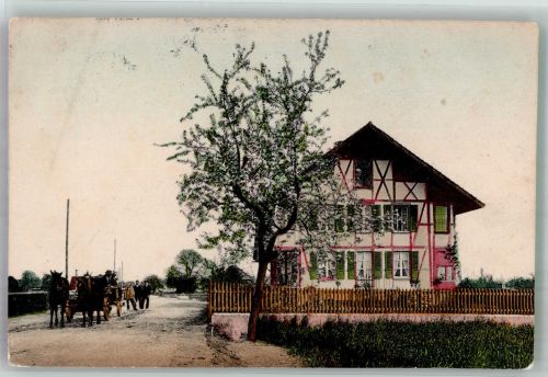 8942 Oberrieden 1913 Foto AK Ort lt. Stempel