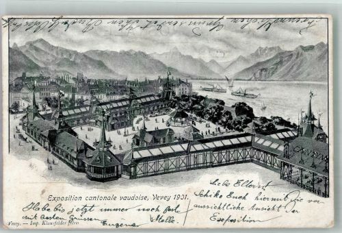 1800 Vevey Foto AK Ausstellung 1901