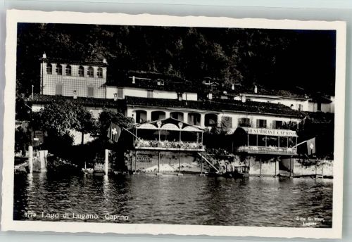 6900 Lugano Foto AK Gasthaus Caprino
