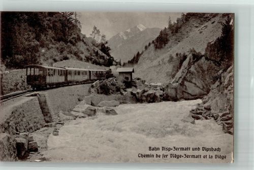 3930 Visp Viège Foto AK Bergbahn Gotthardbahn
