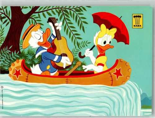 Werbung Kaba Donald Duck Daisy Humor Schokolade Werbe AK