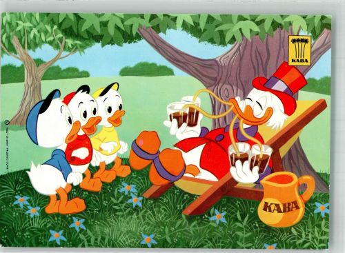 Werbung Kaba Dagobert Duck Tick Trick Track Humor Schokolade Werbe AK