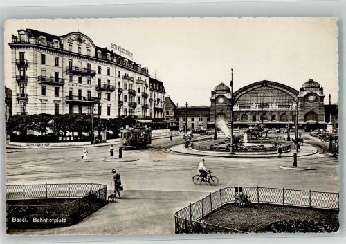 4000 Basel Bâle - Hauptbahnhof Bahnhofsplatz Oldtimer Fahrrad