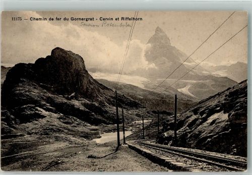 Gornerbahn Cervin u. Riffelhorn Station Rotenboden