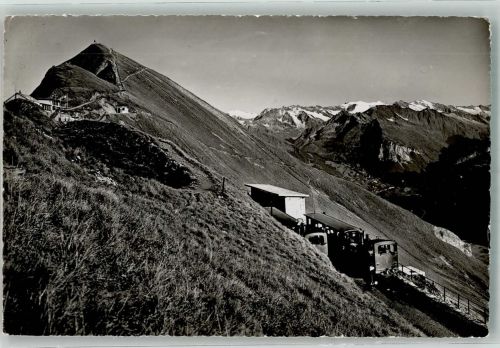 Brienzer Rothorn Station m. Hotel u. Gipfel