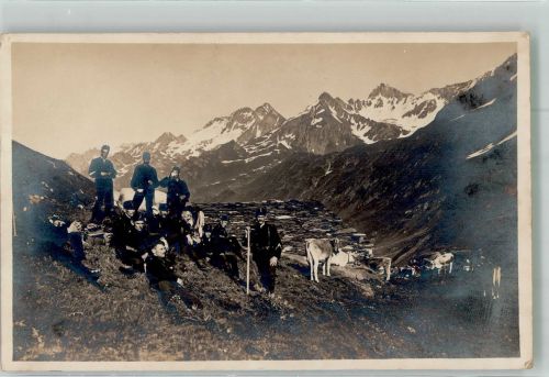 Foto J. Gaberell Kühe Für.-Komp. Feldpost III/26 Militär Schweiz 1926